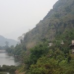 Sur la route entre LP et Vieng Xai