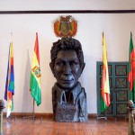 Sculpture de Bolivar, libérateur de la Bolive