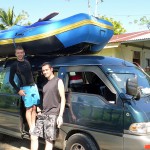 Départ pour une journée de rafting